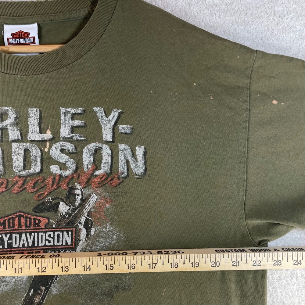 Harley-Davidson Military Sales Bagram Air Base Afghanistan Tee XL Distressed - Picture 5 of 14